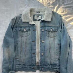 1 Sunset Lane Sherpa Lined Jean Jacket